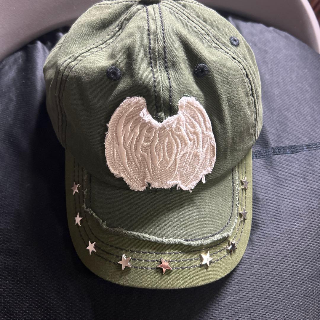 帽子 Ec Melodi FADED GREEN STAR STUDDED HAT