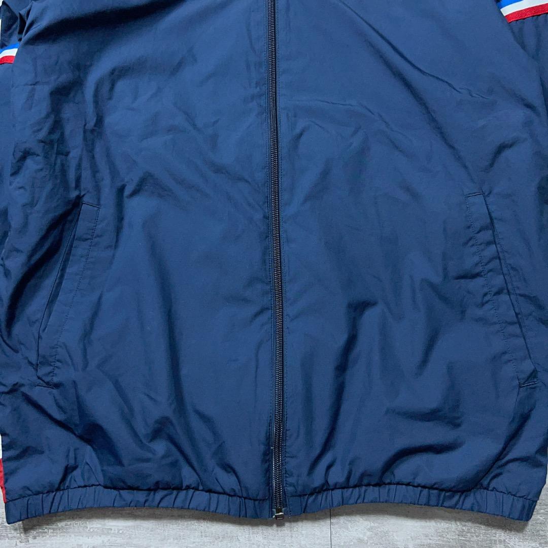 美品 adidas 防寒 裏地 ウィンドブレーカー上下セット メンズ Mネイビー