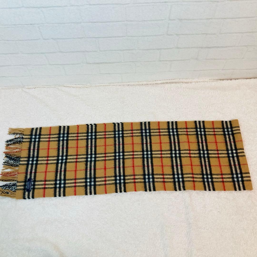 Burberry マフラー ノバチェック ラムウール ロン　大きめ　英国製