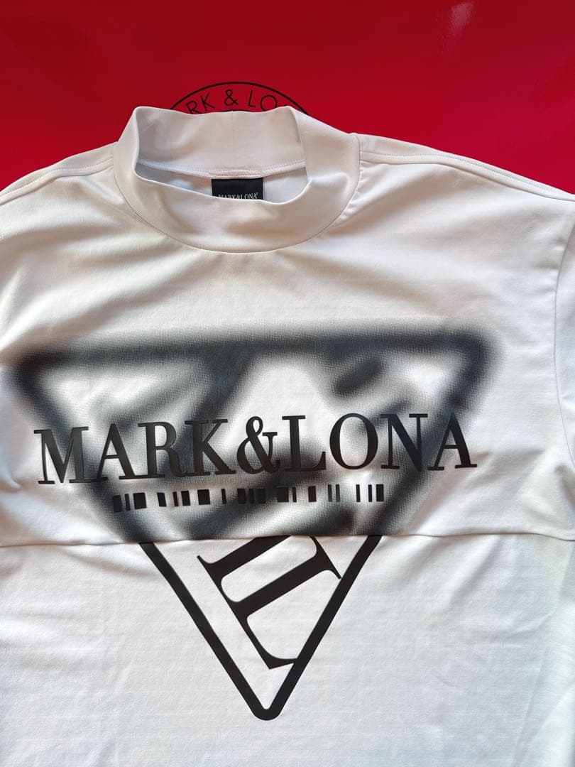 【美品】MARK&LONA モックネックシャツ code 白