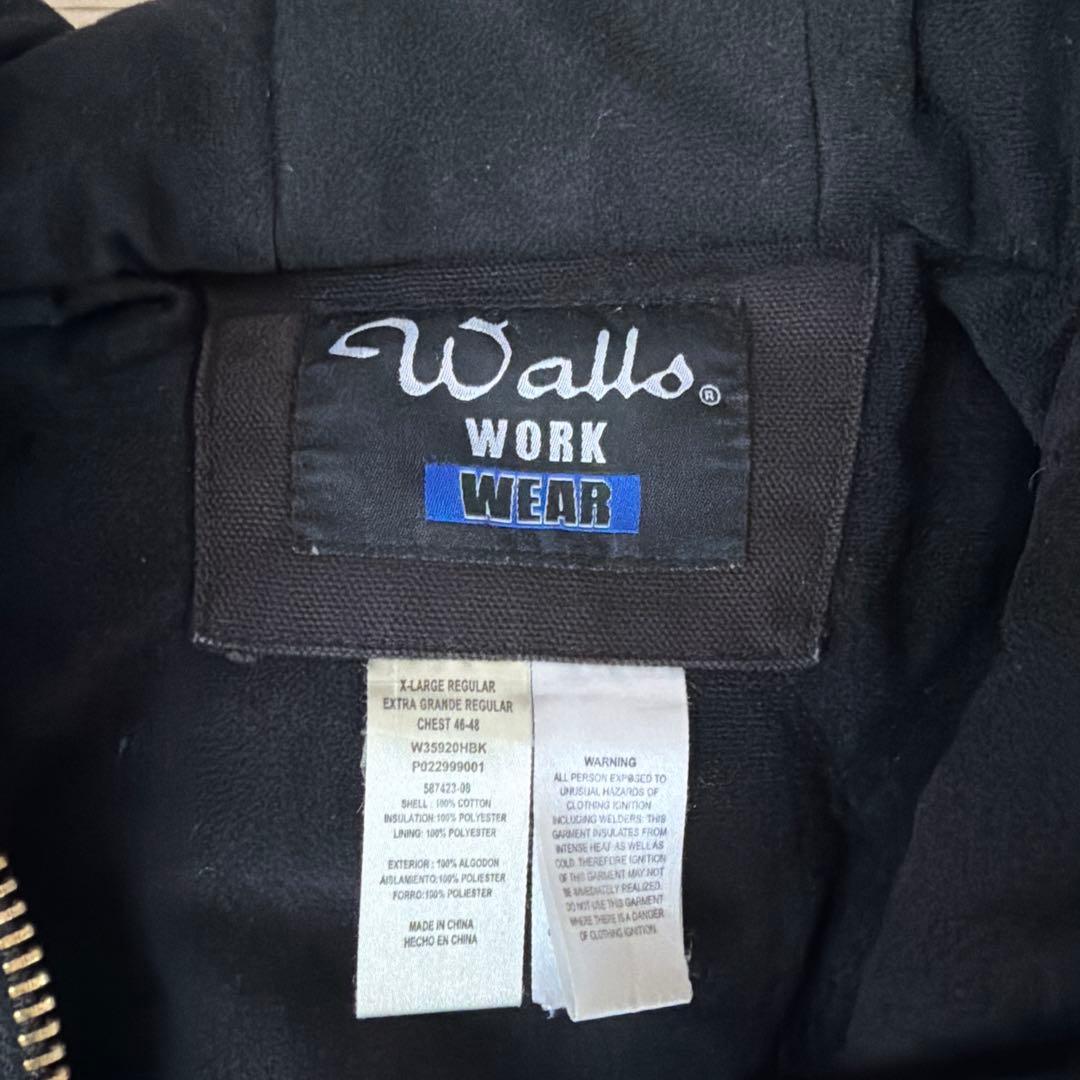 Walls ブラック ワークジャケット Lサイズ　古着