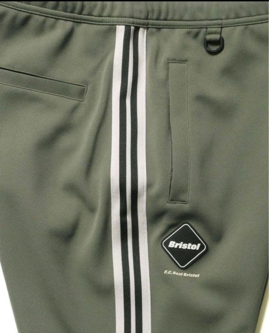 新品 24ss FCRB TRAINING TRACK PANTS カーキ S