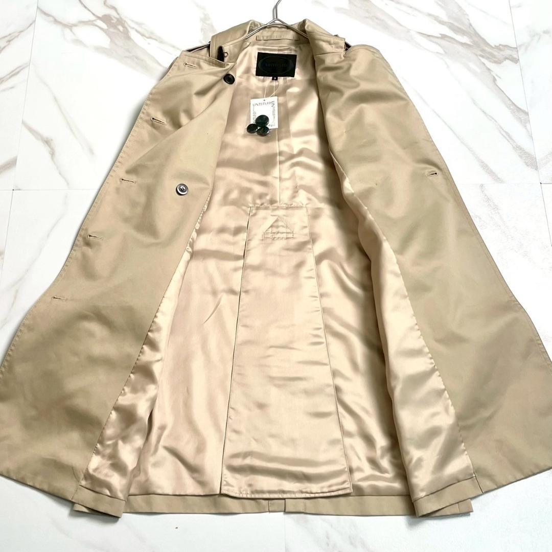 未使用タグ付✨UNTITLED トレンチコート キャメル ベルト ロング L