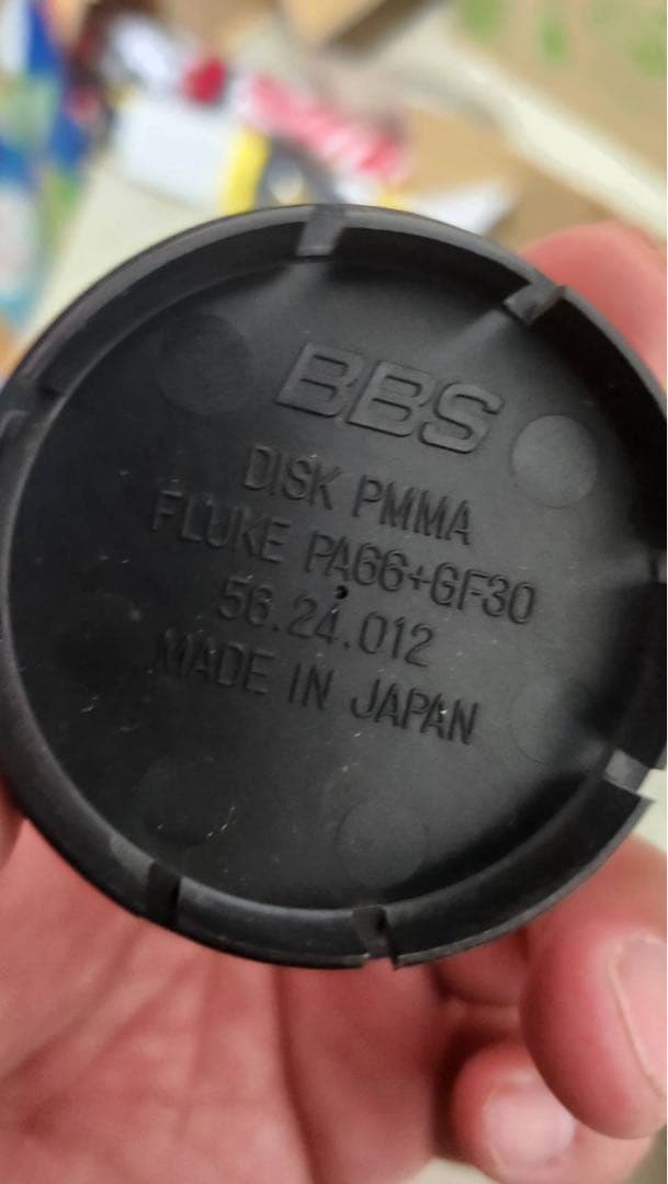 即日発送可能 お値下げ交渉可能 BBS ホイールキャップ 赤 56