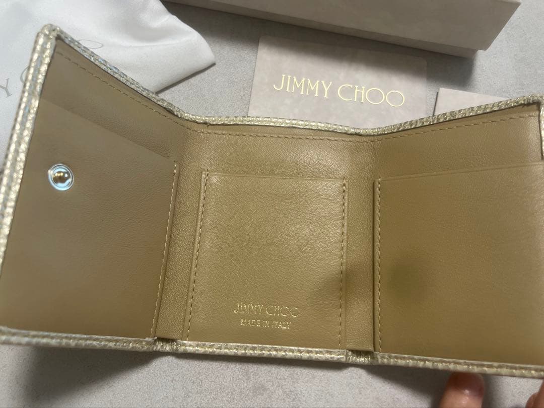 JIMMY CHOO 星型スタッズ 三つ折り財布