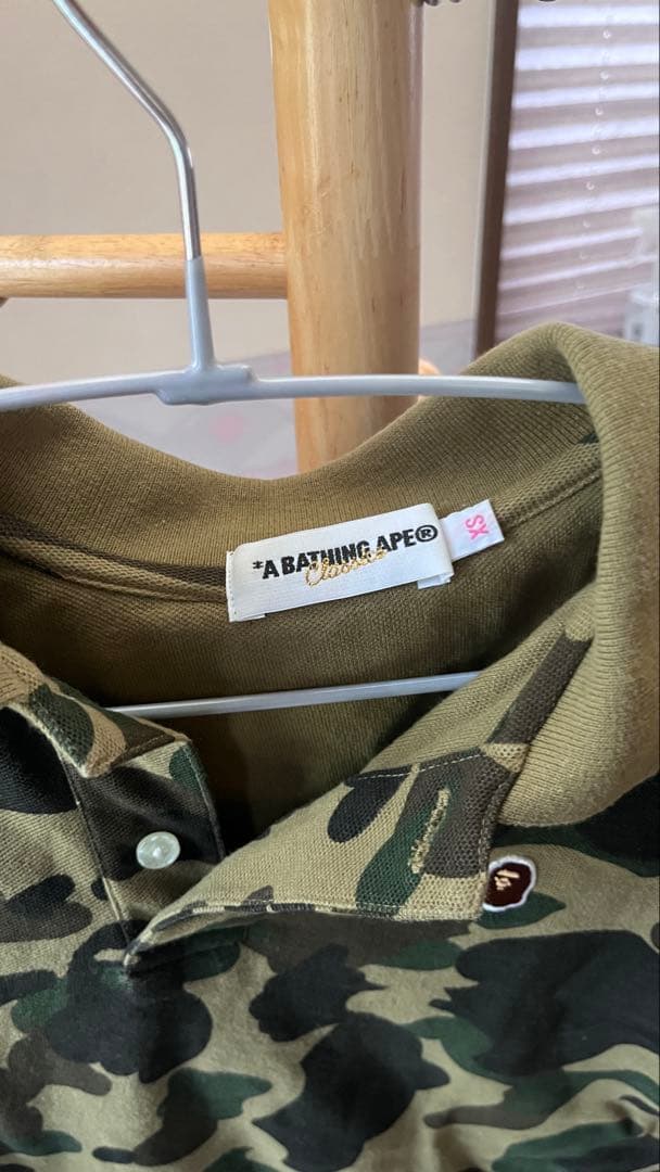 A BATHING APE 迷彩ポロシャツ S
