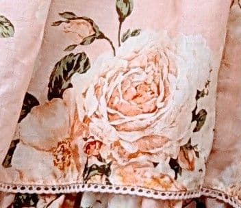 ピンクハウス　段々スカート　イングリッシュローズ　薔薇