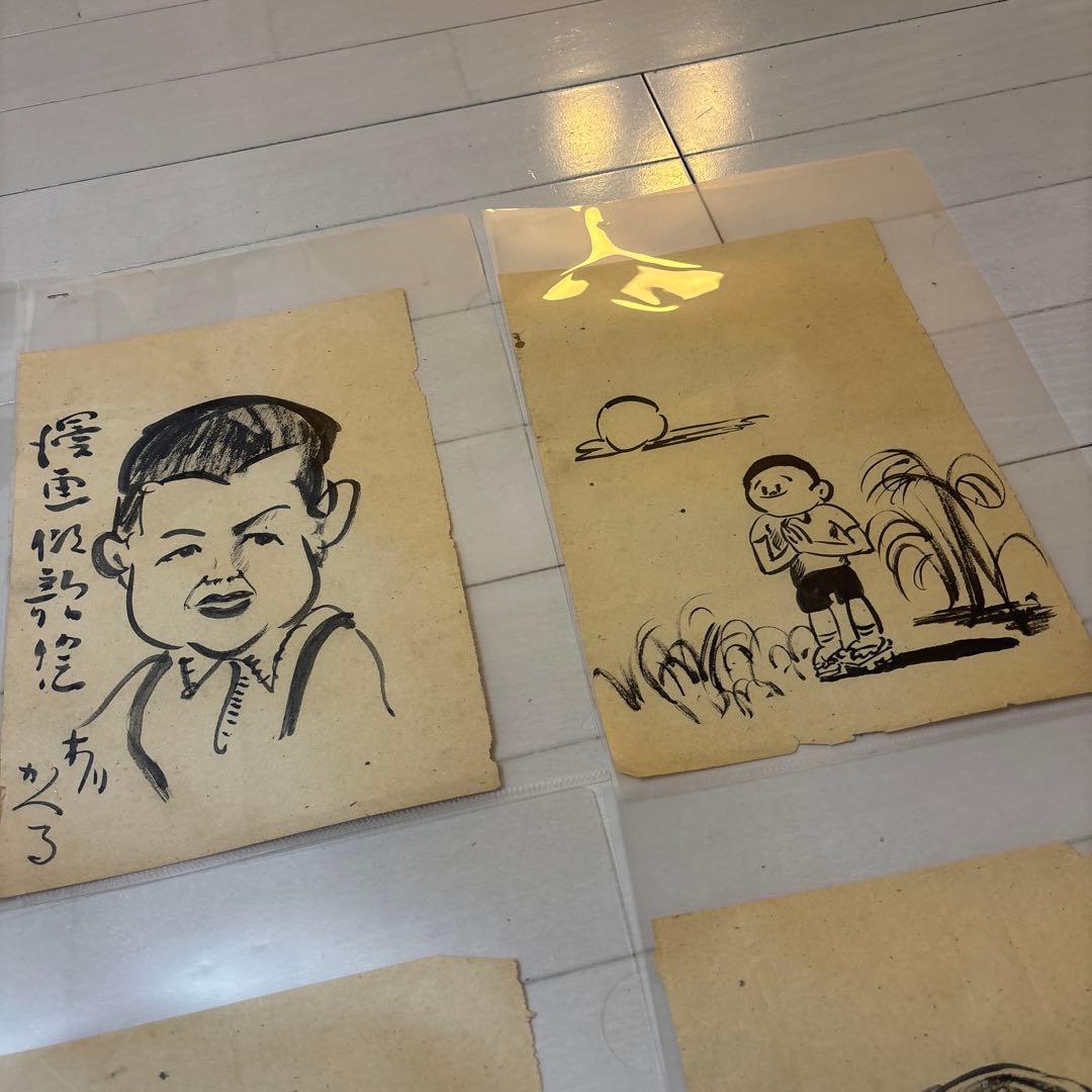 N10360【アンティーク／レア】漫画家:木川かえる 直筆原画おまとめ