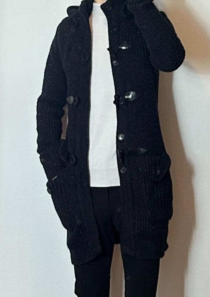 定価13.2万 AKM ENGLISH WOOL KNIT ダッフルコート M