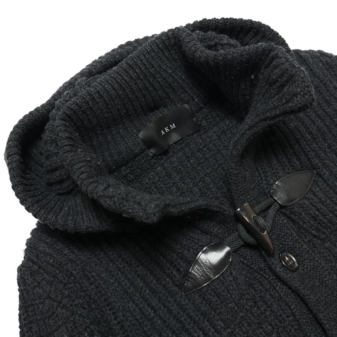 定価13.2万 AKM ENGLISH WOOL KNIT ダッフルコート M
