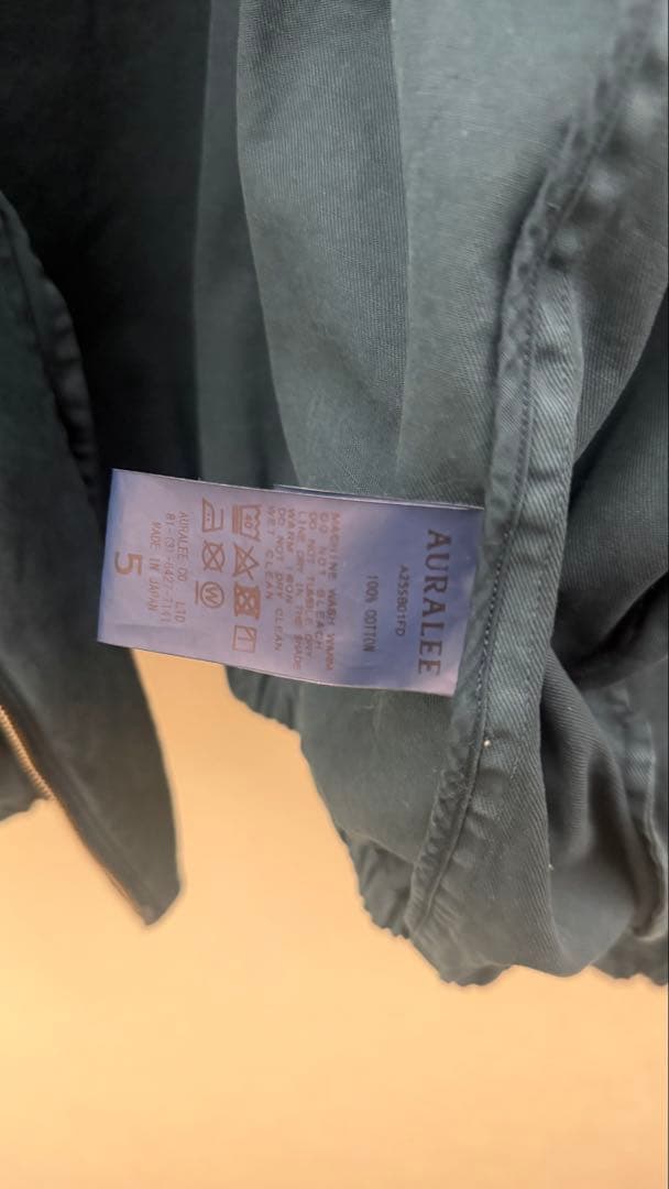 ジャケット・アウター AURALEE 25SS PRODUCT DYED FINX GABARDINE