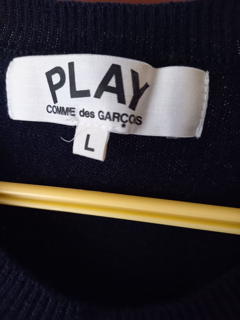 美品♡PLAY COMME des GARCONS♡カーディガン　紺　Lサイズ