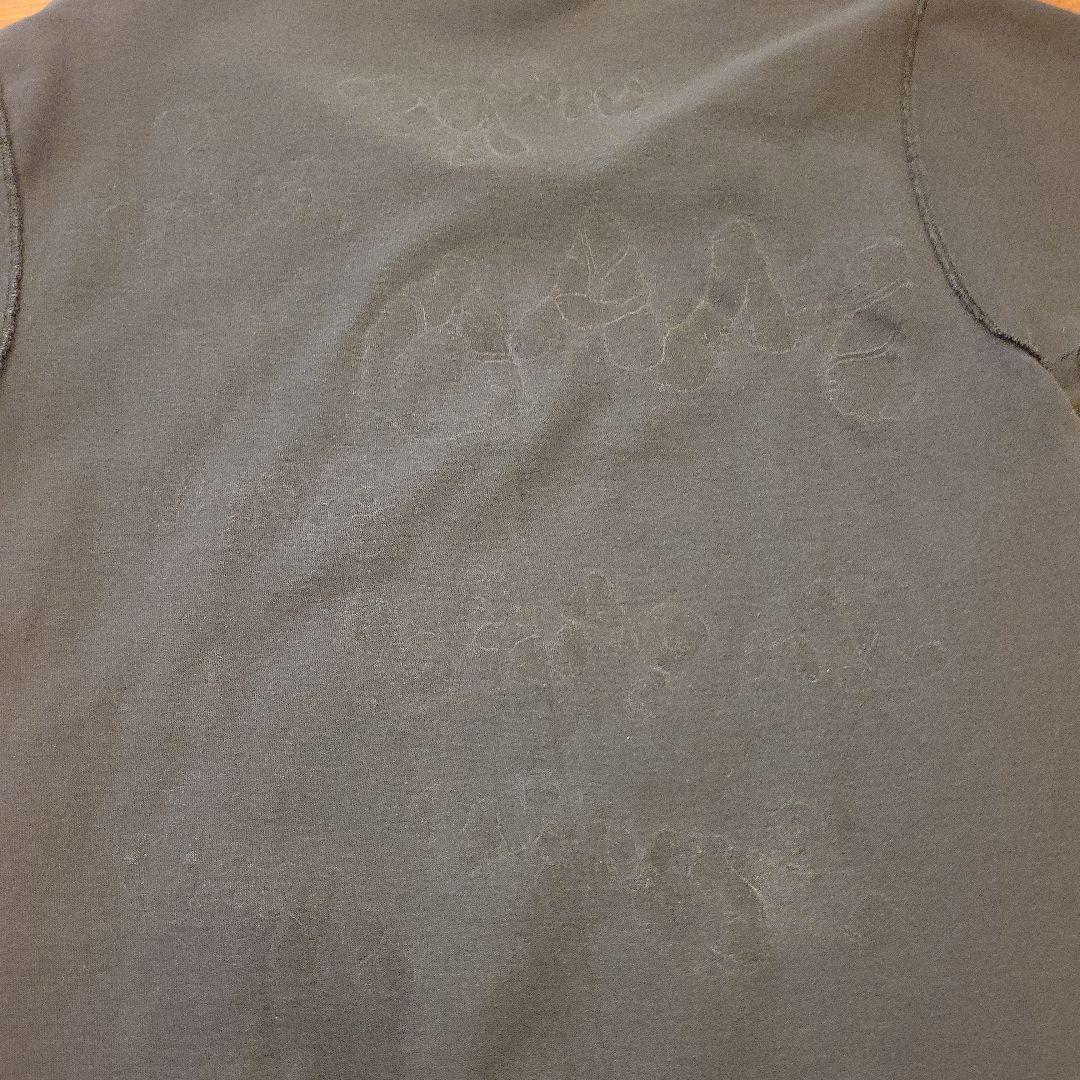 90s チェシャ猫Tシャツ 黒　不思議の国のアリス　M