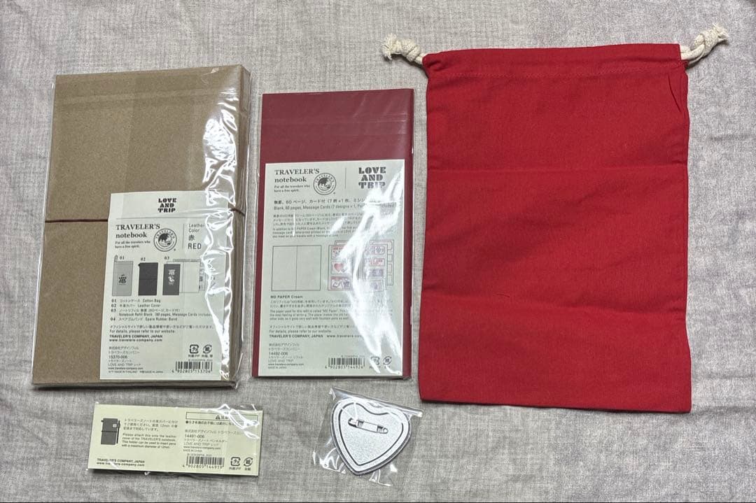 【新品】トラベラーズノート LOVE AND TRIP リフィルほか