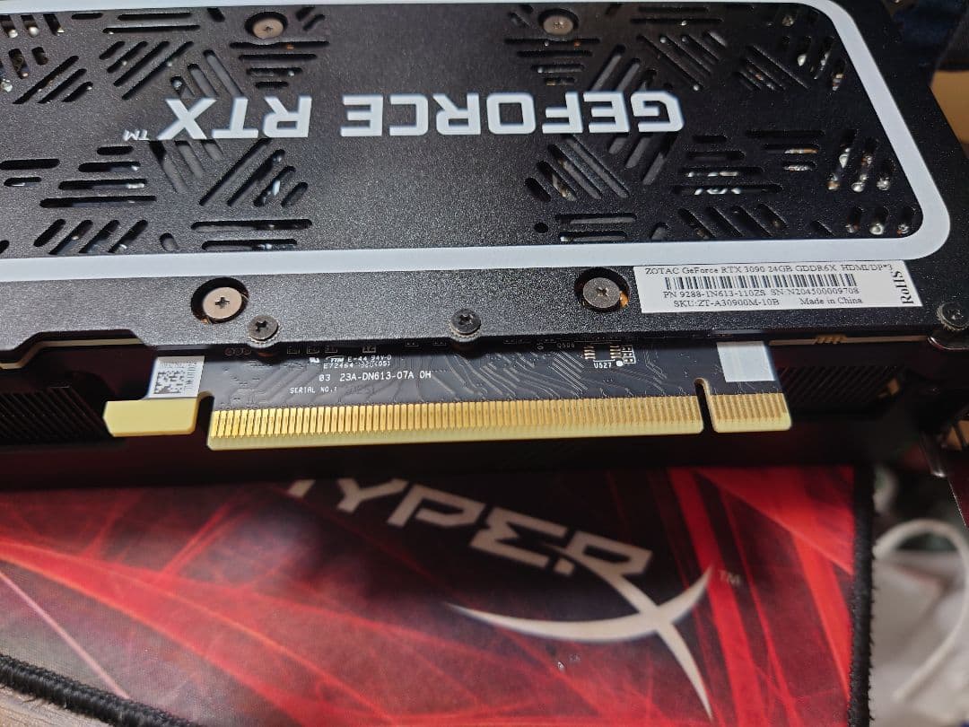 ジャンク品 RTX3090 24GB GDDR6X ZA9C-R39