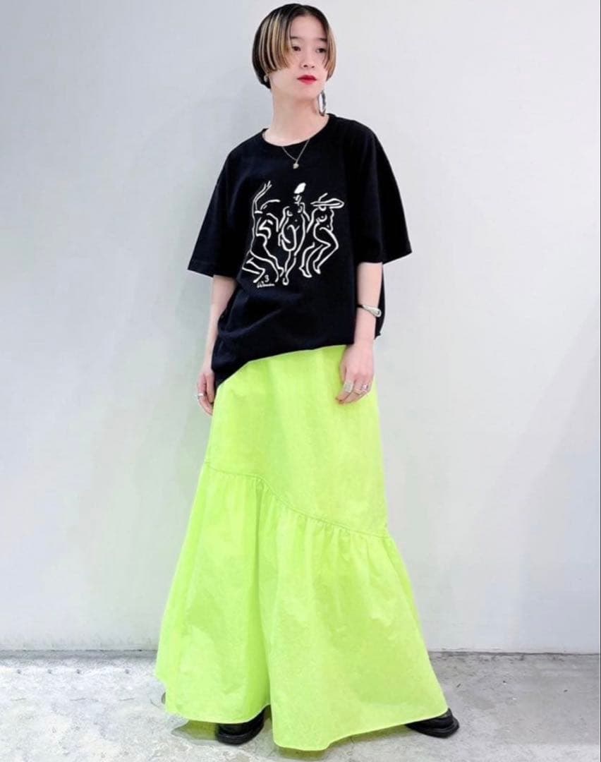 れな★CITYSHOP WASHER TIERED SKIRT