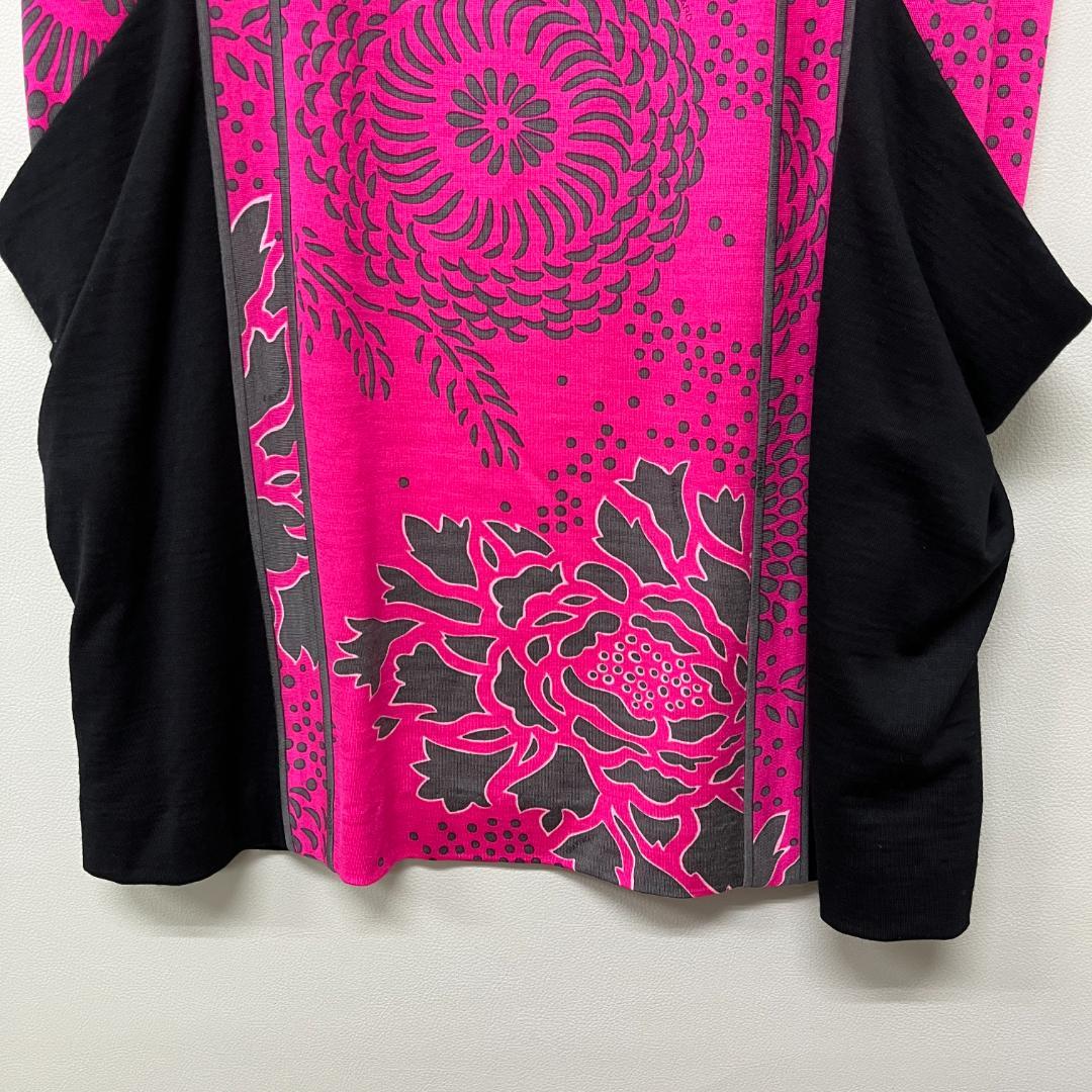 LEONARD FASHION レオナール ノースリーブワンピース バックジップ