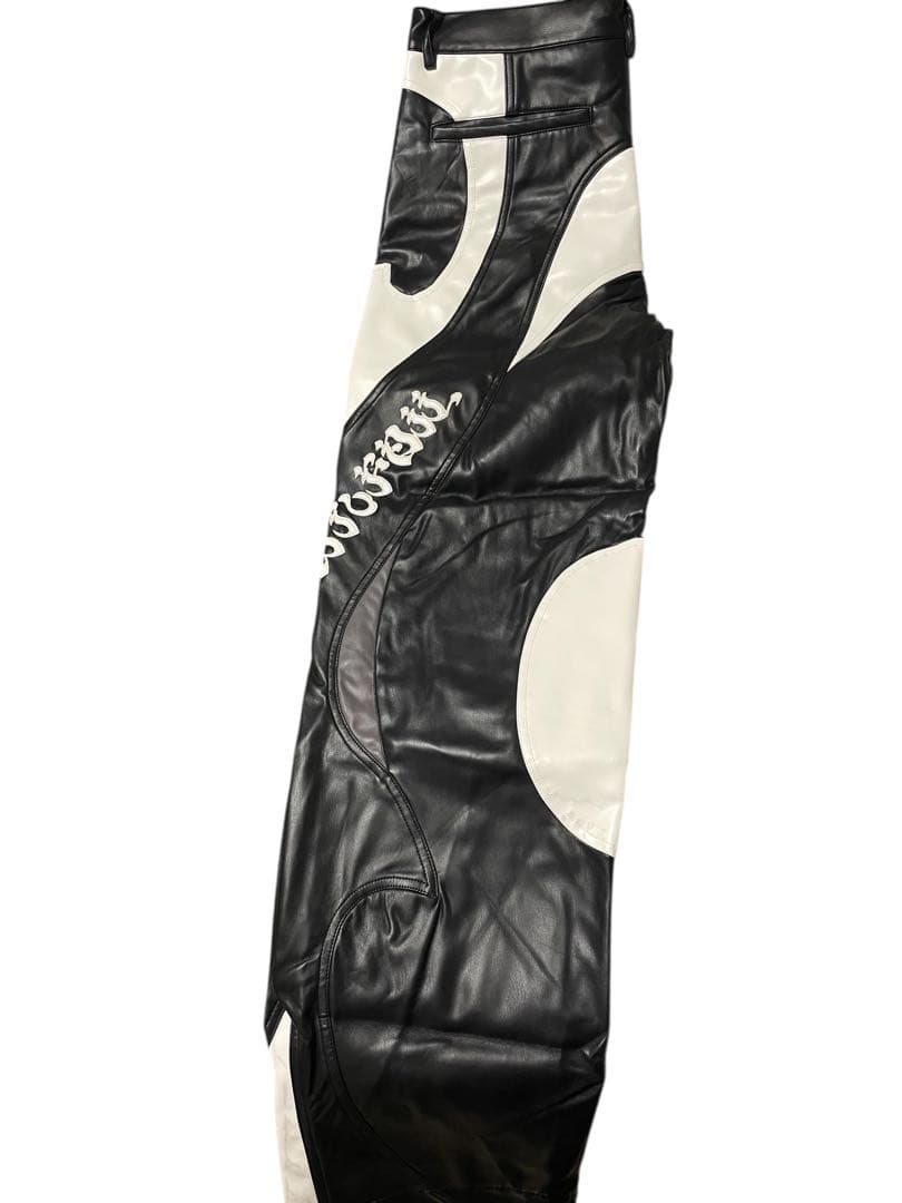 KUSIKOHC RIDER FAUX LEATHER PANTS訳アリ