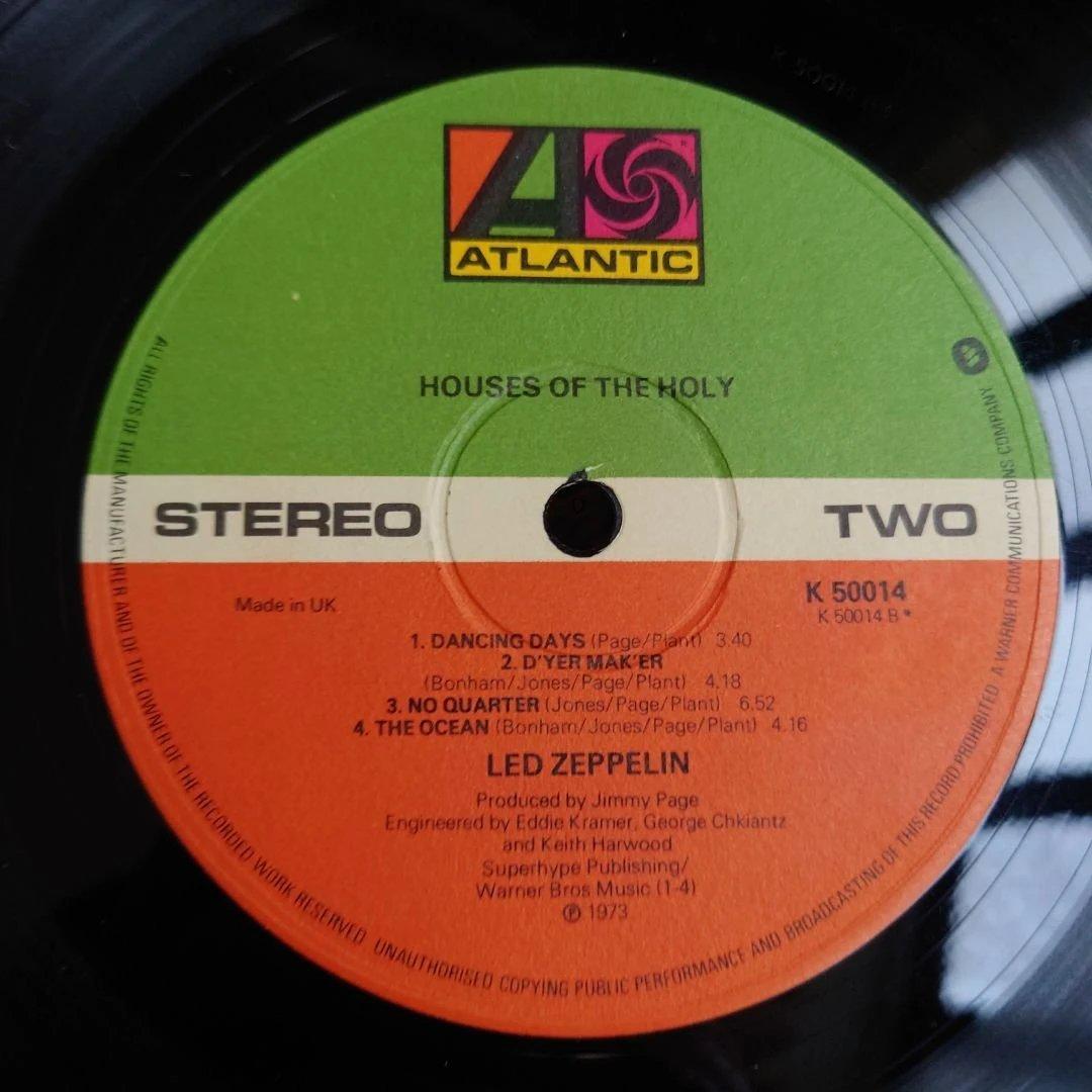 UK盤LedZeppelinHouses Of The Holy