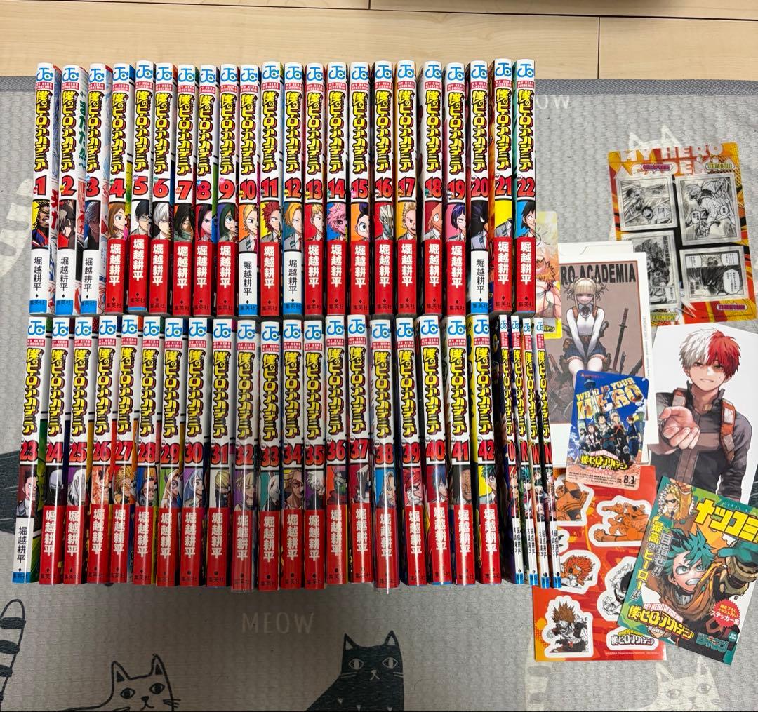 僕のヒーローアカデミア 1巻〜42巻　全巻セット　映画入場者特典4冊付き