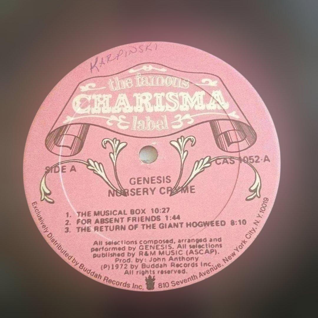 GENESIS ジェネシス Nursery Cryme