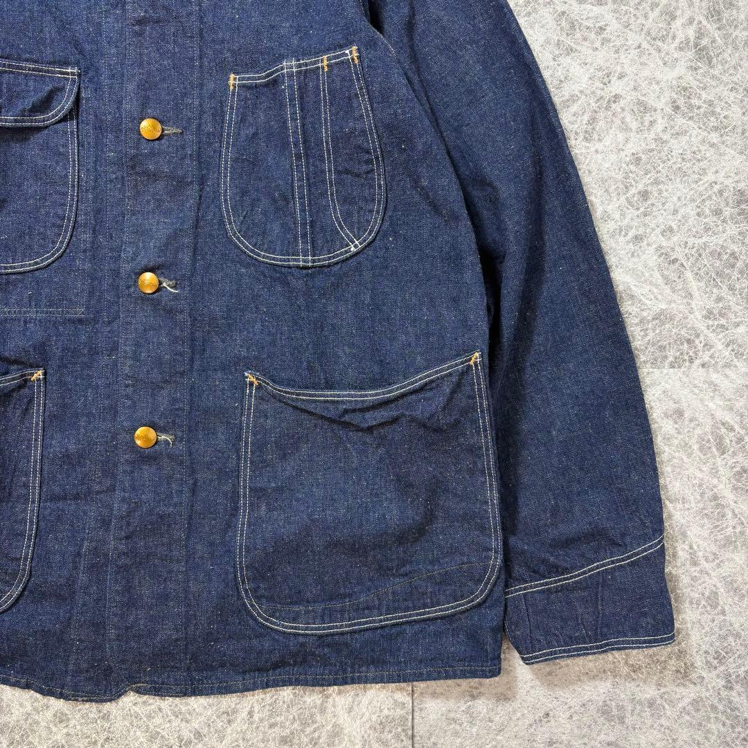美品 オアスロウ 1950 デニムカバーオール 日本製 インディゴ 3