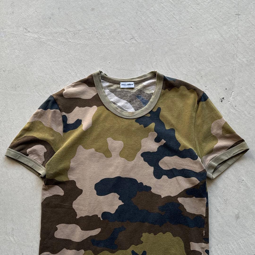 トップス 00s dolce&gabbana camo pattern tee
