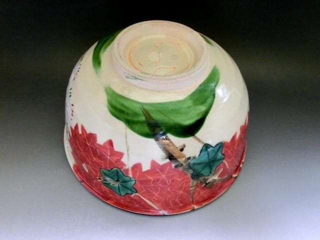 菓子鉢■京焼「晴香造」透かし 桜 紅葉 春秋 菓子器 古美術 時代物 骨董品■