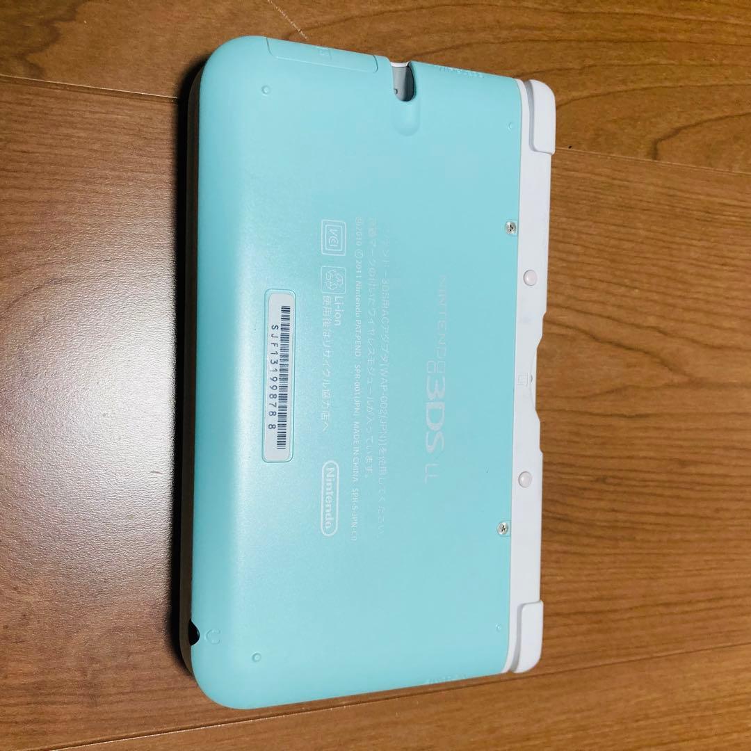 ニンテンドー3DS LLミント×ホワイト生産終了　付属品有　充電器付入手困難