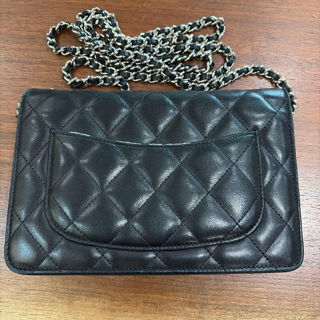eriyさま専用　♡シャネル　チェーンウォレット　ブラック　マトラッセ