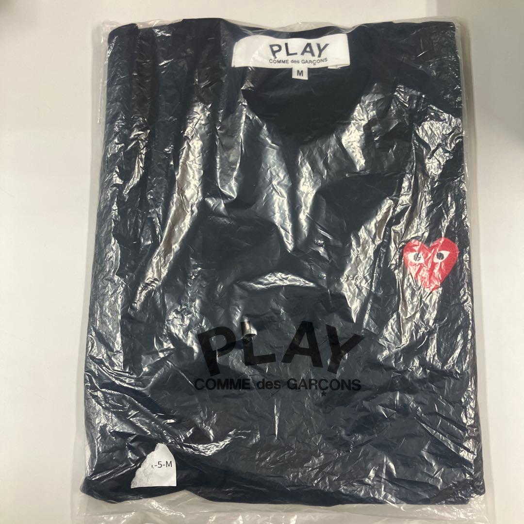 PLAY COMME des GARÇONS ブラック Tシャツ M