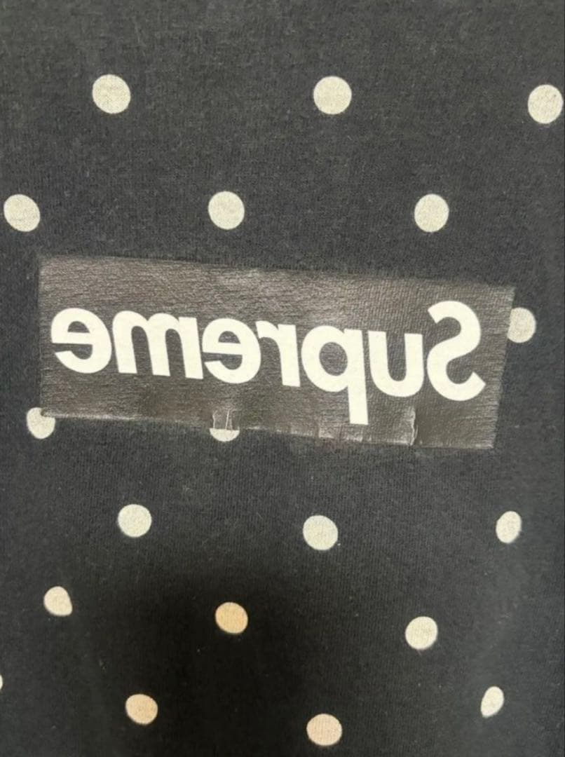 SUPREME COMMEdesGARCCONS Tシャツ 白/黒 2枚セット