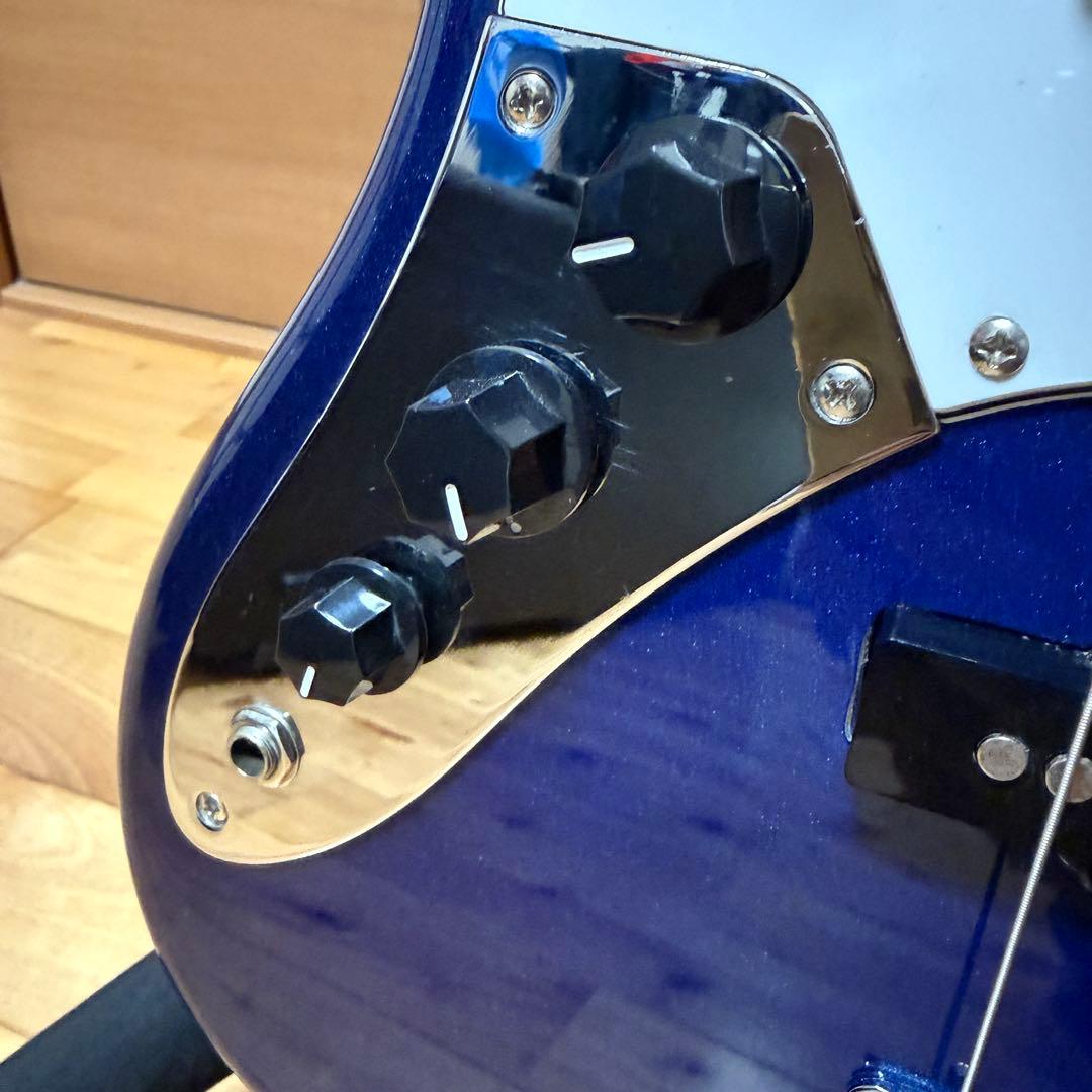 美品 Bacchus バッカス BJB-1R-LH DLPB ベース 左利き 青