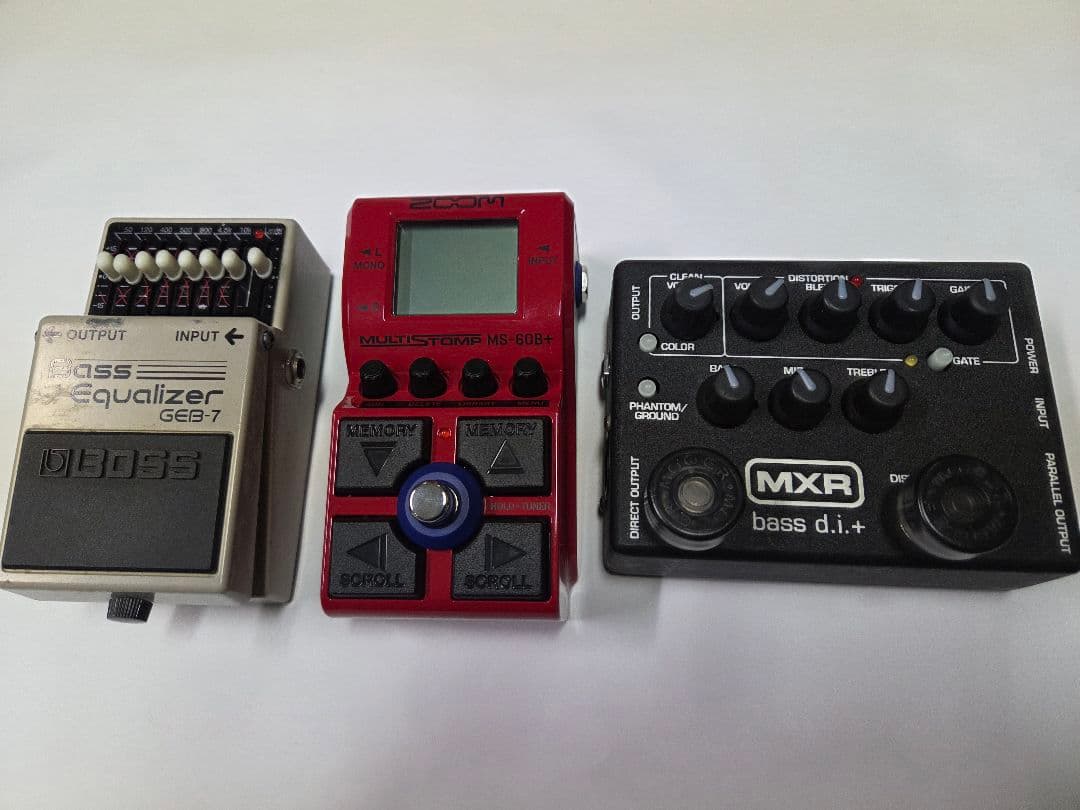 ベース BOSS GEB-7 ZOOM MS-60B+ MXR bass d.i.+