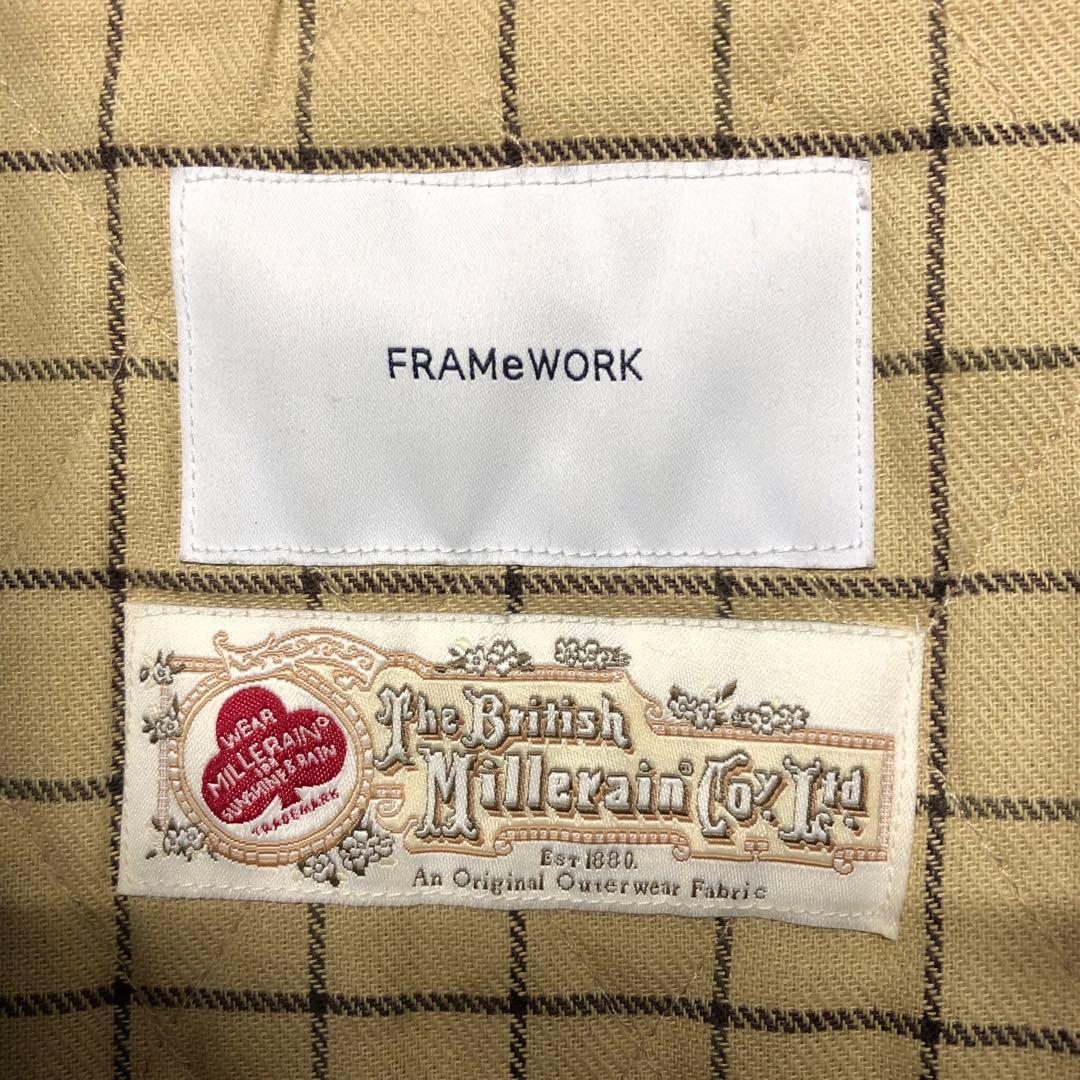 FRAMeWORK ブリティッシュミレレーン社 ワックスドコットン コート