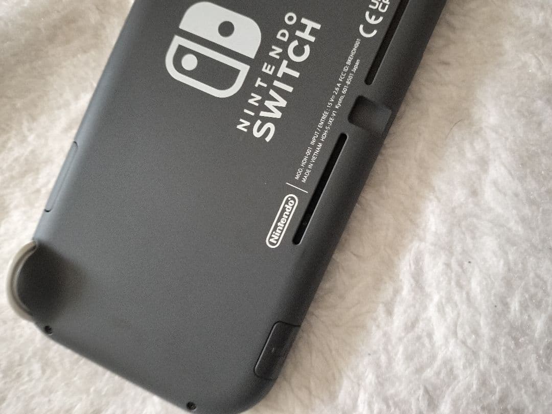 動作品NintendoSwitch Lite グレー 本体極良品中古アダプタ付き