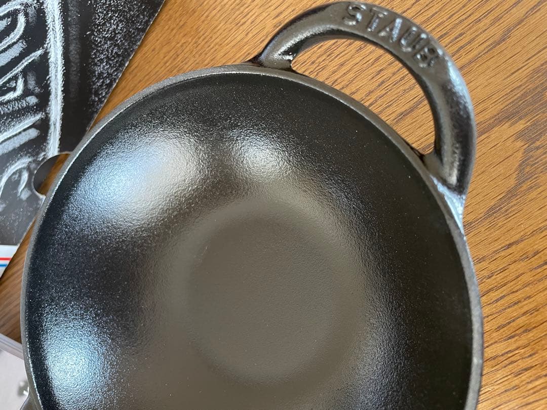 新品未使用　Staub ストウブ　ベビーウォック　グレー 16センチ ②