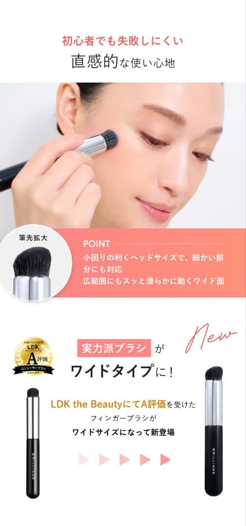 ブリリアージュ　カモフラージュコンシーラーチーク03&専用ブラシ【新品未開封】