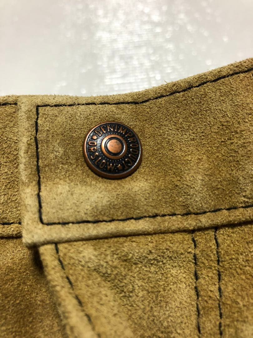 【美品】オアスロウ BEAMS ペンスリム レザーパンツ orslow