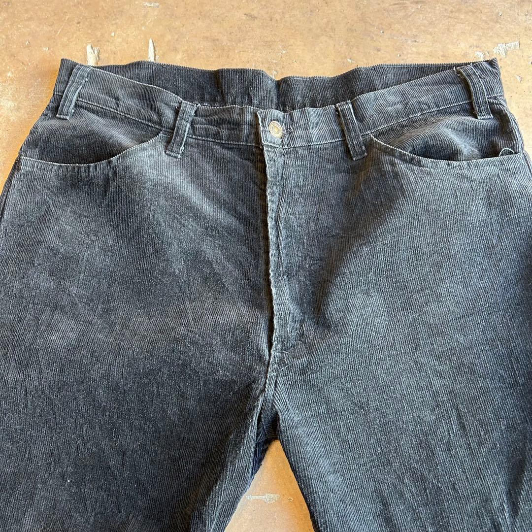 断*。様 80s Levi’s 519 ブラック コーデュロイパンツ ブランクタ