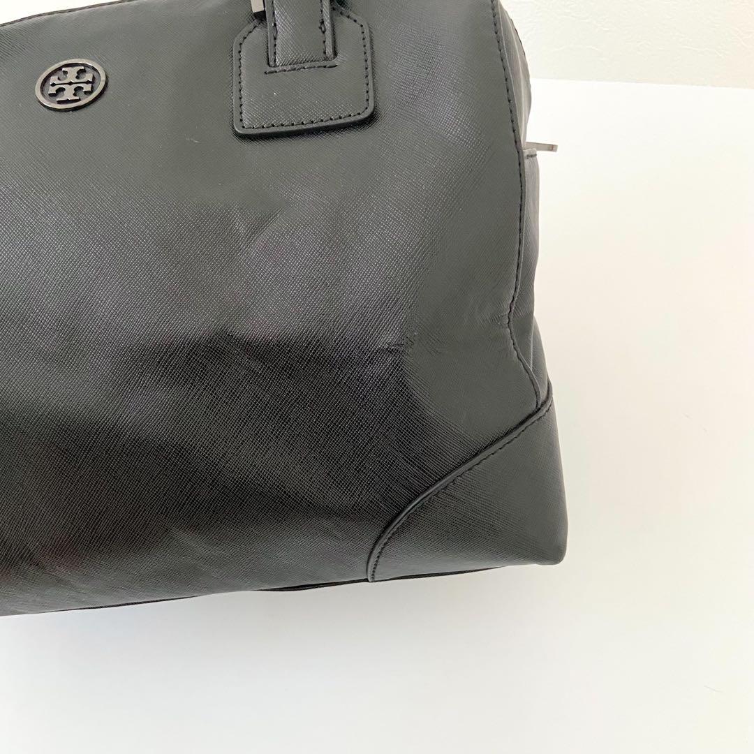 極美品　TORY BURCH ミニボストンバッグ 2way サフィアーノレザー