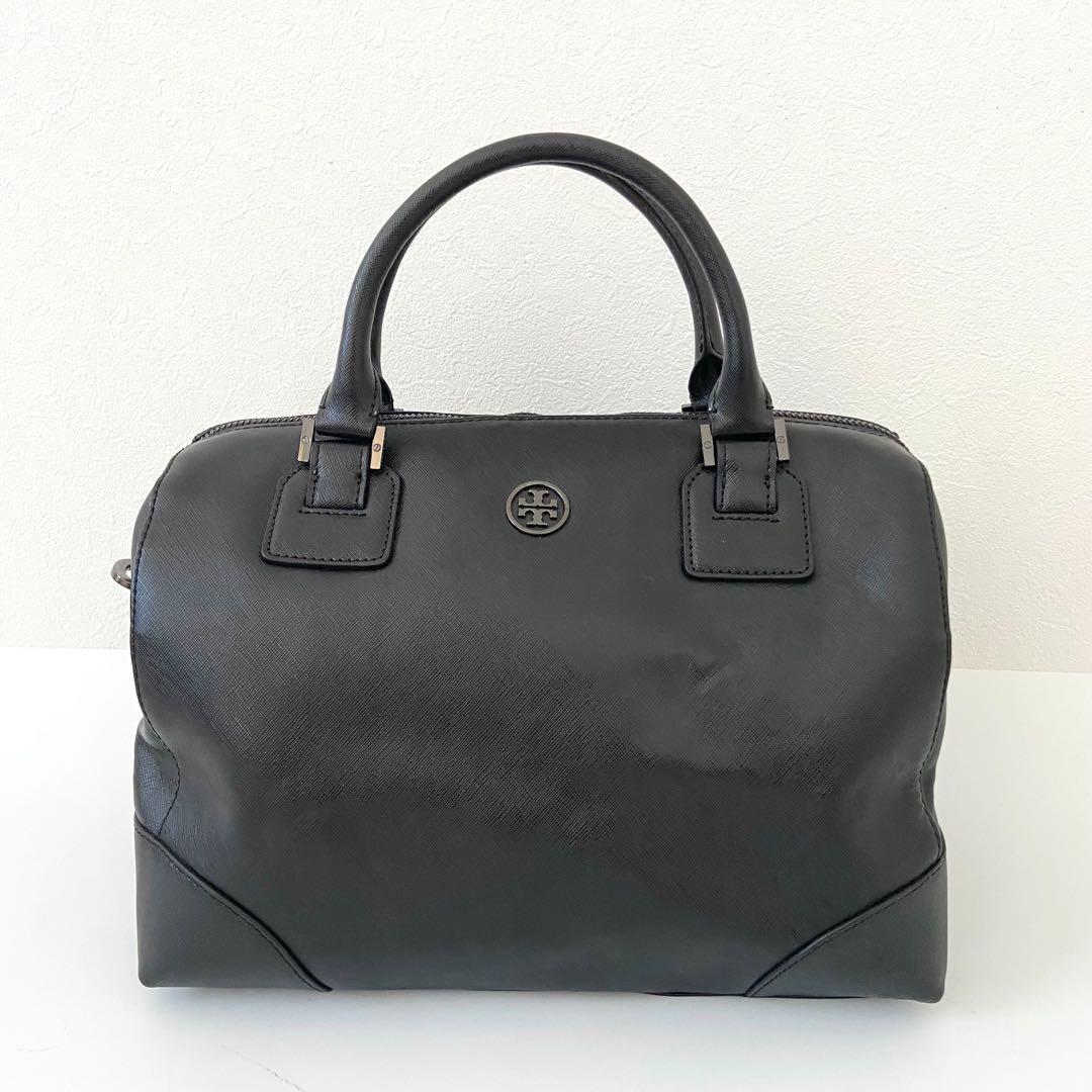 極美品　TORY BURCH ミニボストンバッグ 2way サフィアーノレザー