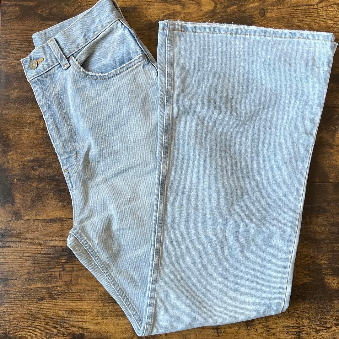パンツ Organic Cotton Stretch Flare Denim Pants