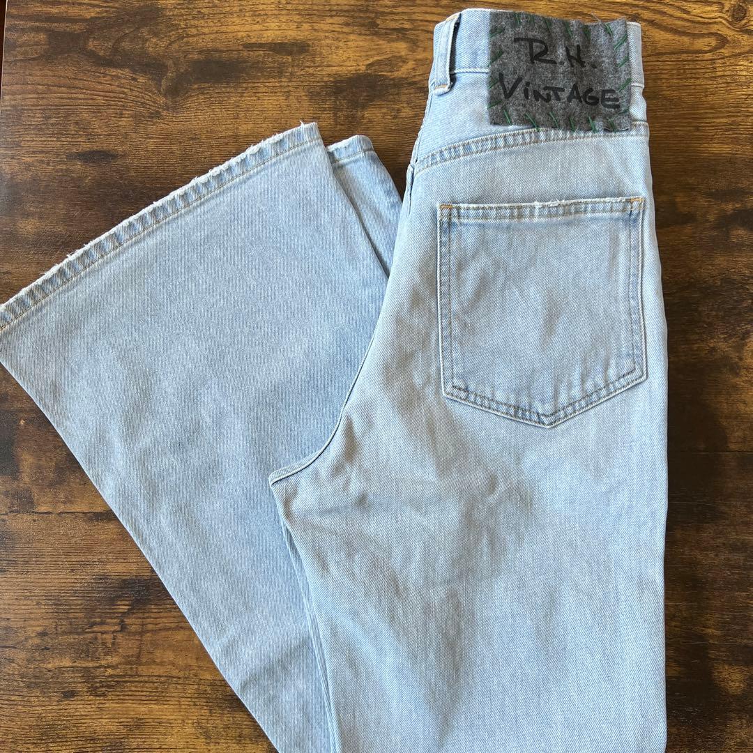 パンツ Organic Cotton Stretch Flare Denim Pants