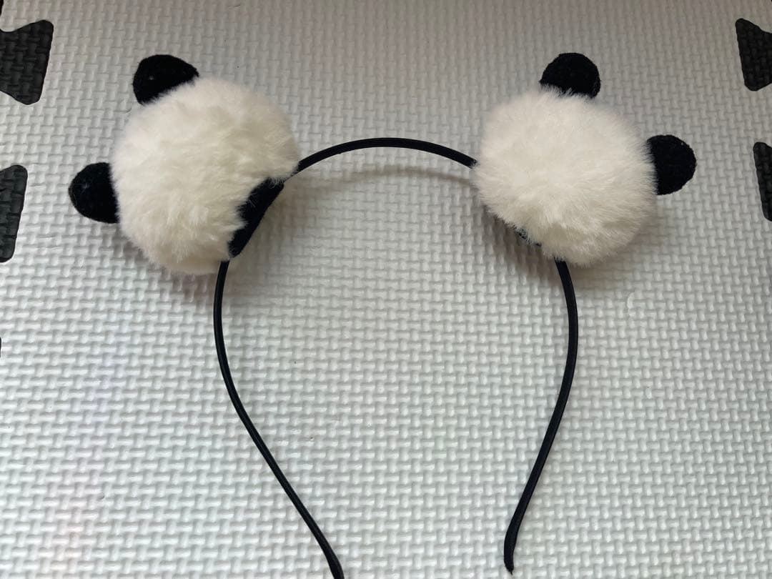 パンダ ふわふわぬいぐるみ カチューシャ付き