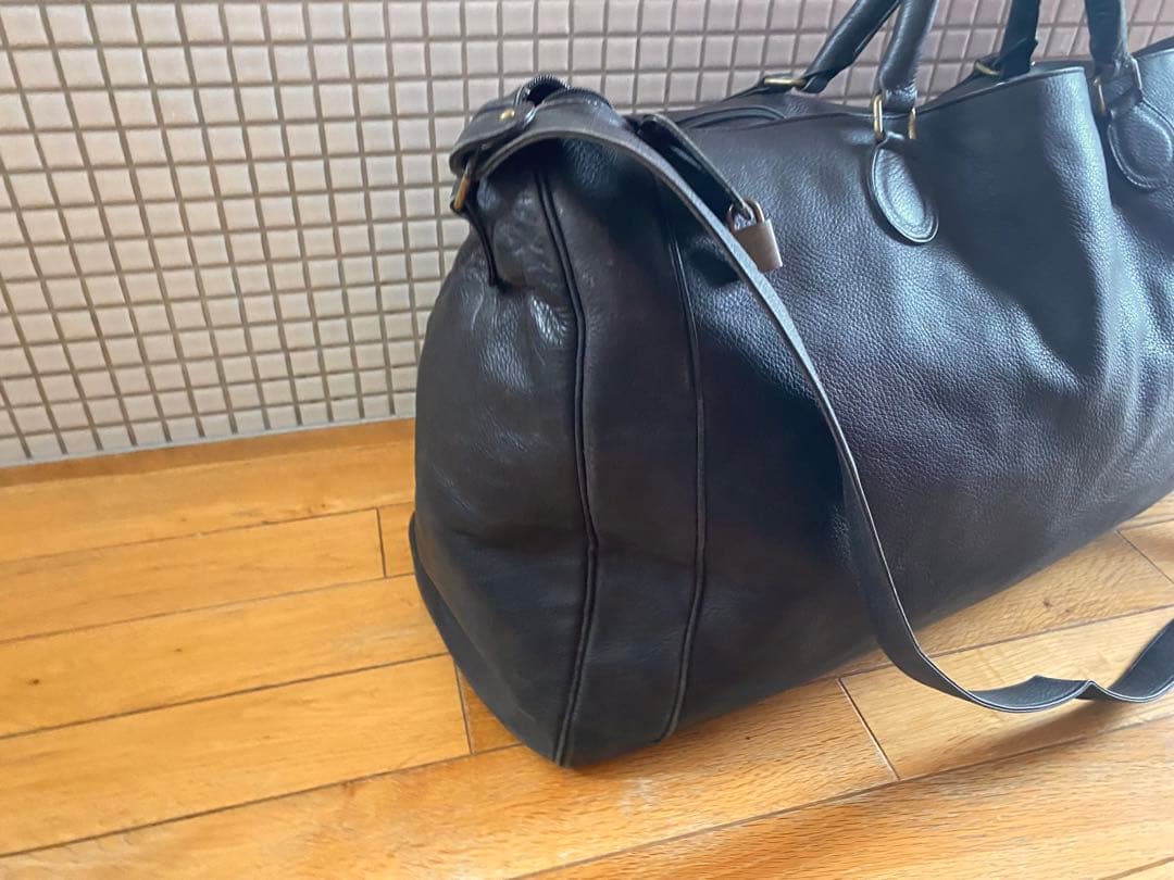 り*た様 90s COMME CA MEN コムサメン レザーボストンバッグ ビ