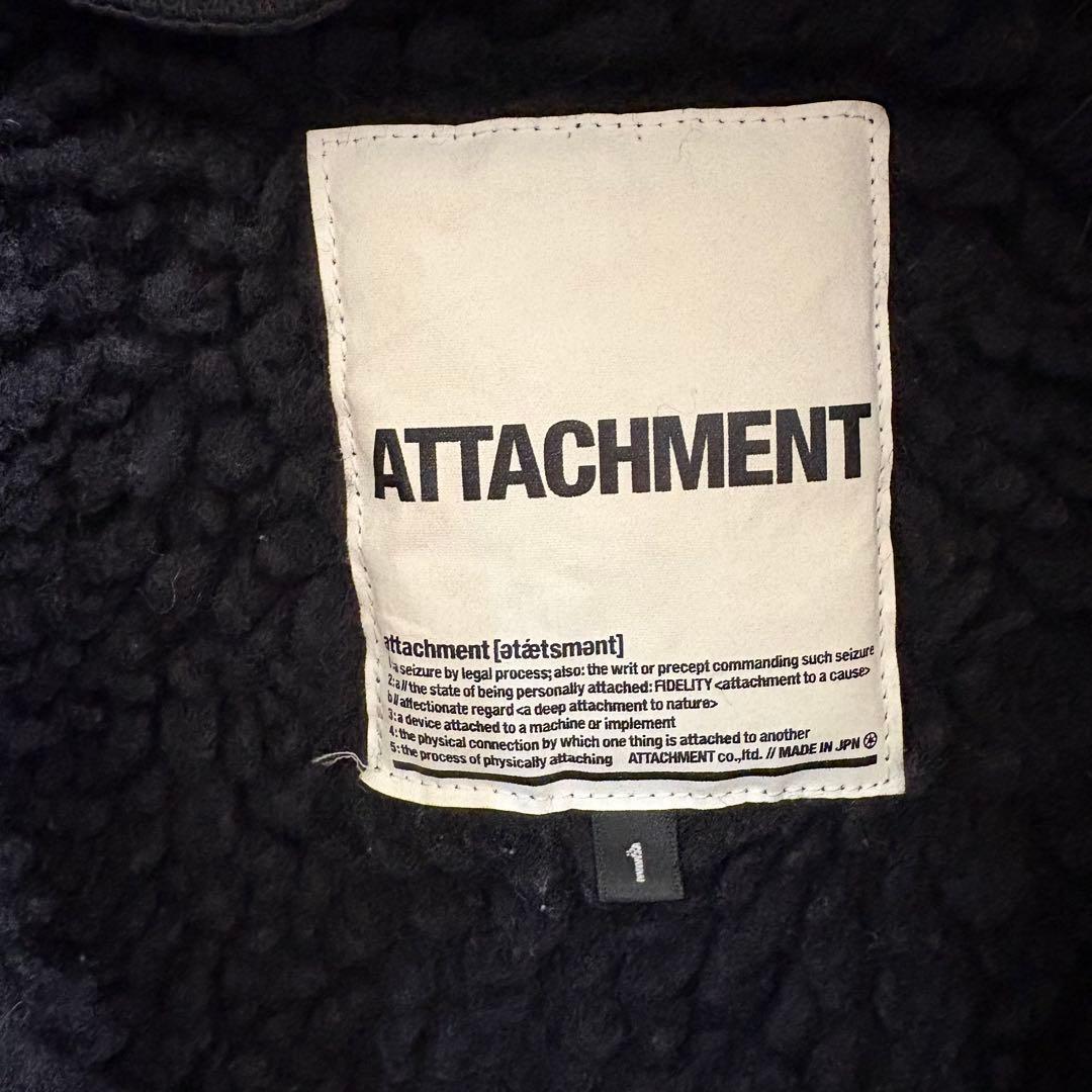 ATTACHMENT アタッチメント モッズコート　ライナー付　ブラック　1