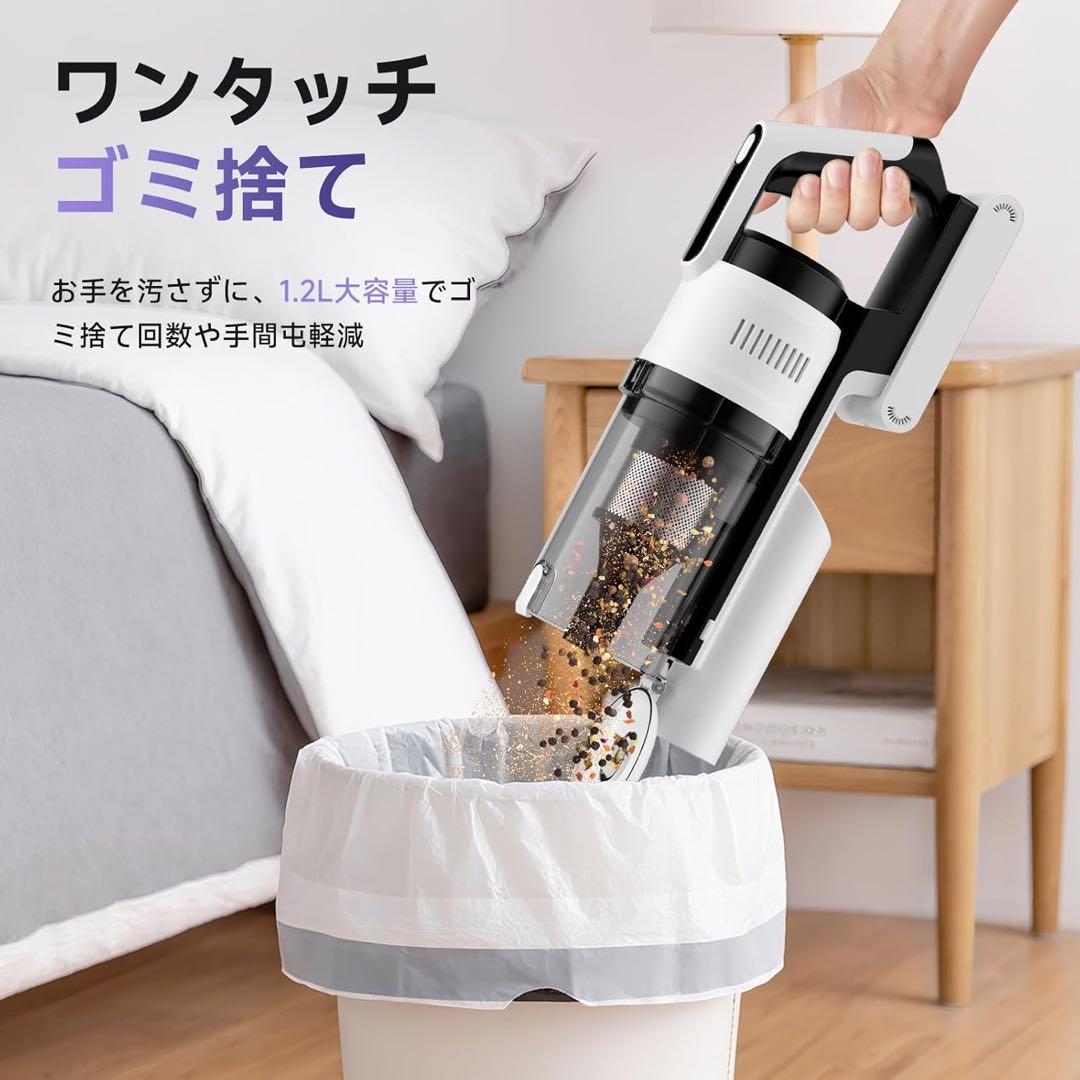 大人気‼️✨コードレス掃除機✨2WAY仕様 強力吸引 低音 ライト機能 壁掛け