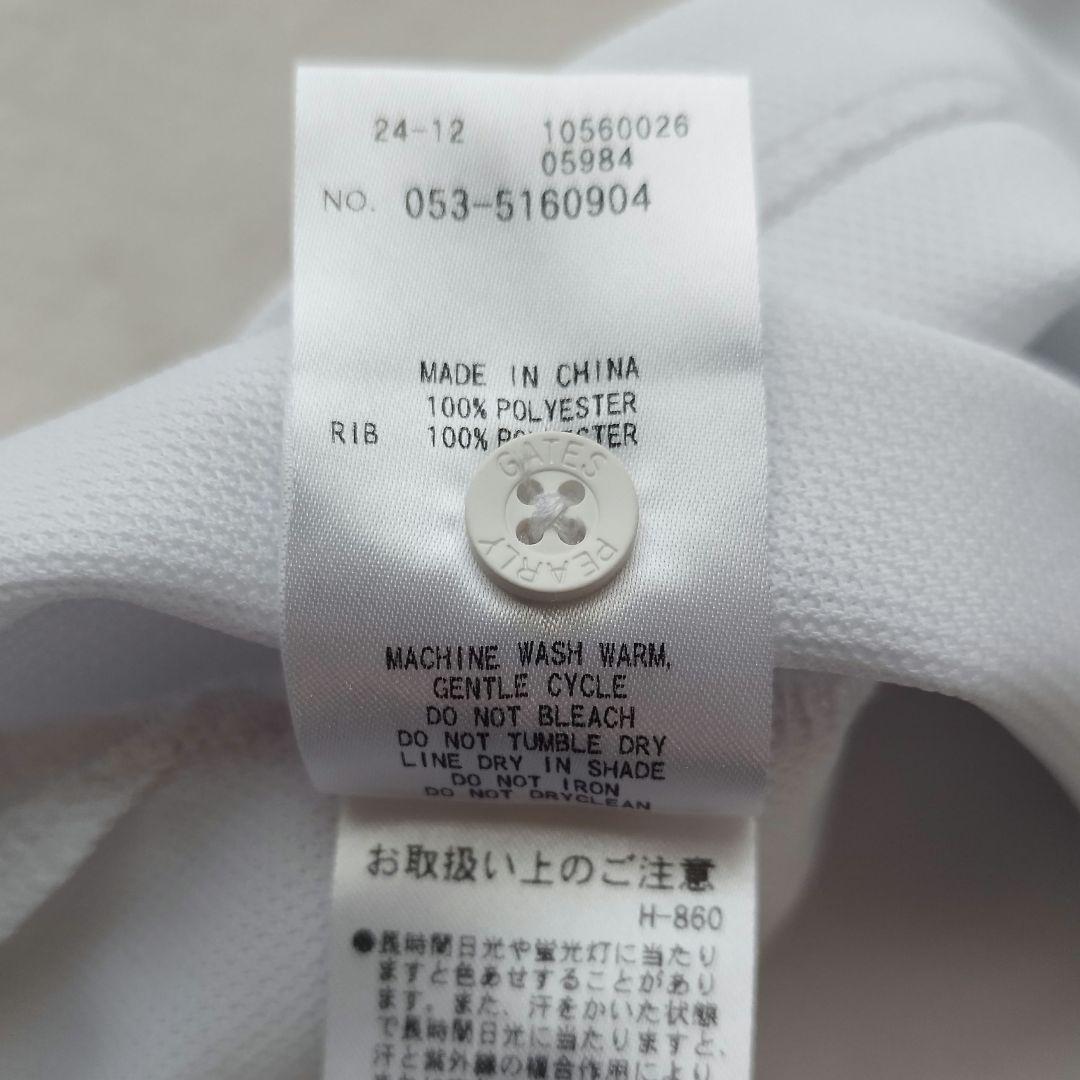 25年♡極美品✨パーリーゲイツ バックロゴ ポロシャツ PG ホワイト 5/L