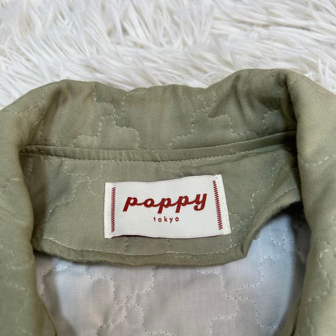 ✨ poppy tokyo ウェーブステッチショートジャケット　カーキ